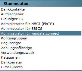 Administrator für windata.connect