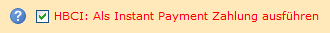 Instant Payment aktiviert