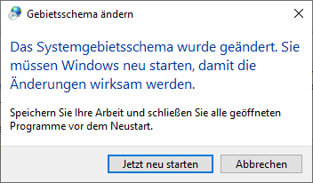 Neustart Windows