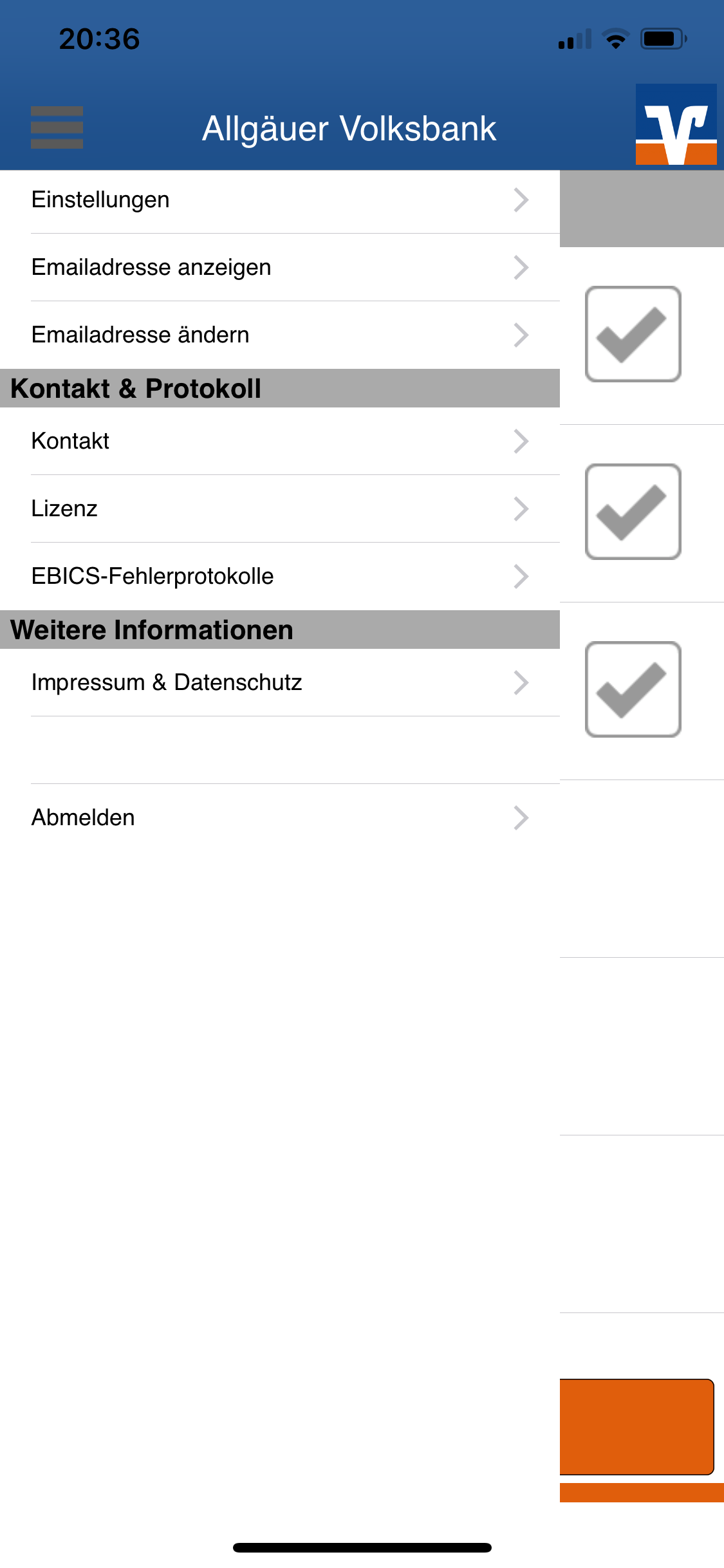 Übersicht lokale Einstellungen